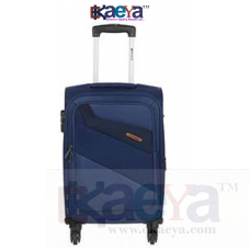 OkaeYa Safari Polyester 64 cms Blue Softsided Suitcase (Korrekt)